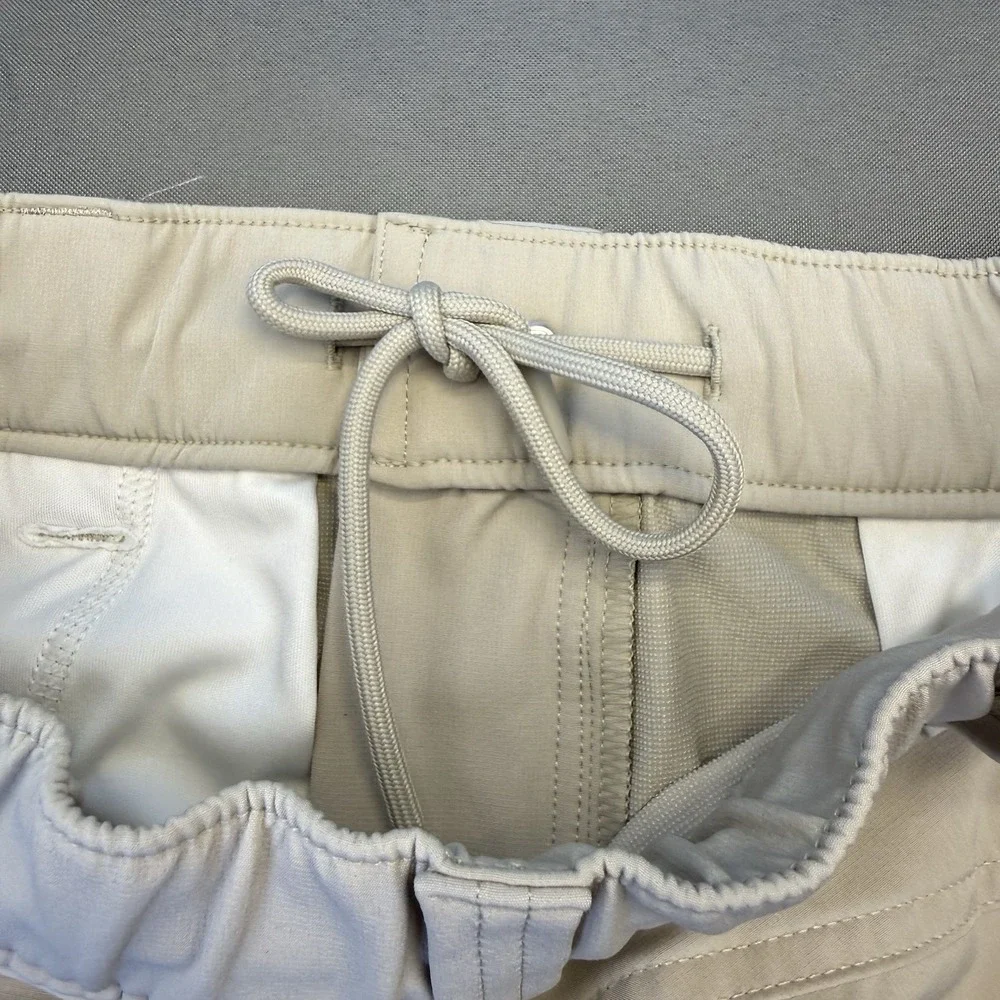 Carhartt Men's S Beige Solid Active Shorts Polyester/Elastane Stretch Pockets
